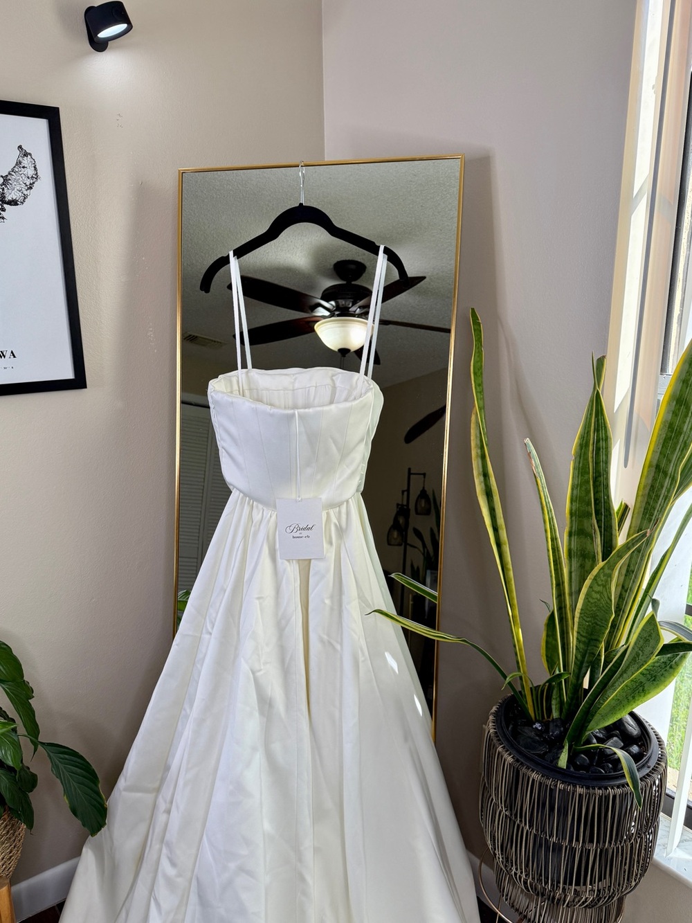 House of CB SABRINA Ivory Satin Strapless Bridal Gown NWT - Picture 16 of 16